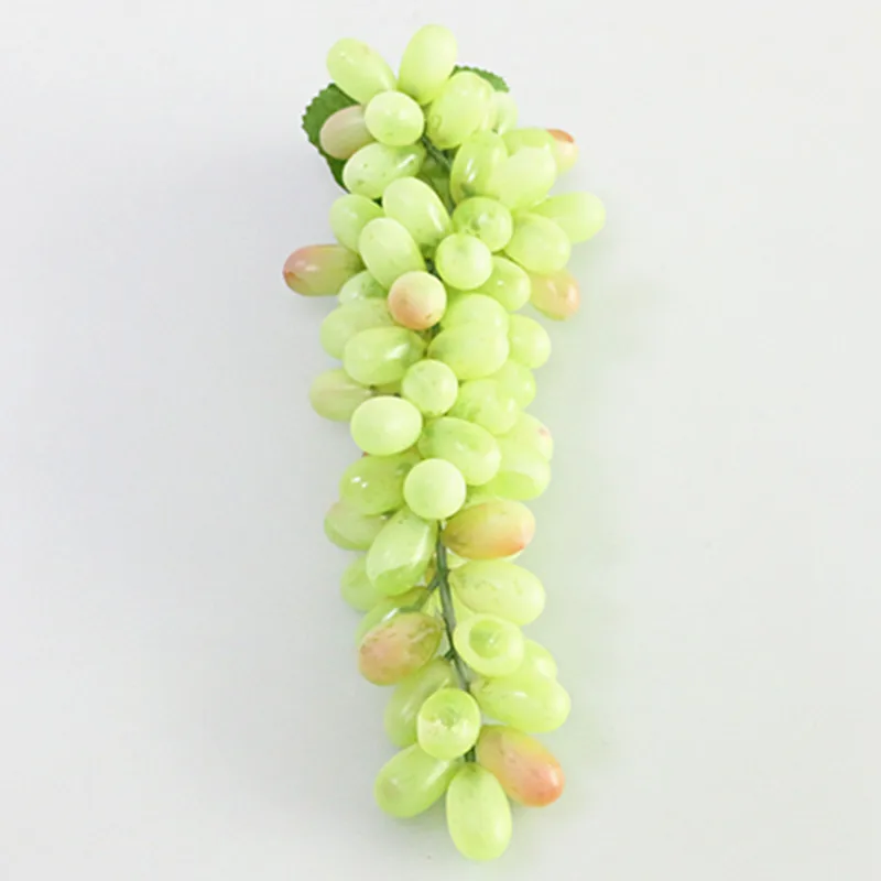 32cm green Flone искусственный фруктовый пластиковый виноград имитация растения Виноградная лоза для дома Свадебная вечеринка сад дерево вечерние Декоративные Фруктовые фотографии - Цвет: 32cm green