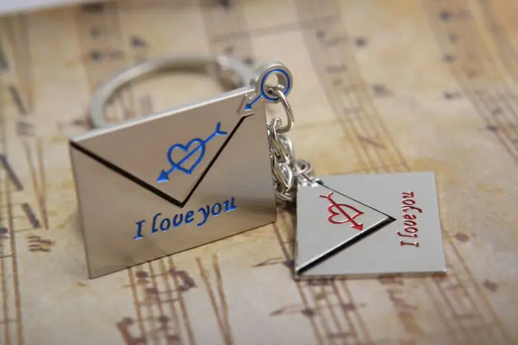 1 пара новая мода цинковый сплав Романтичный подарок моделей металлическая почта