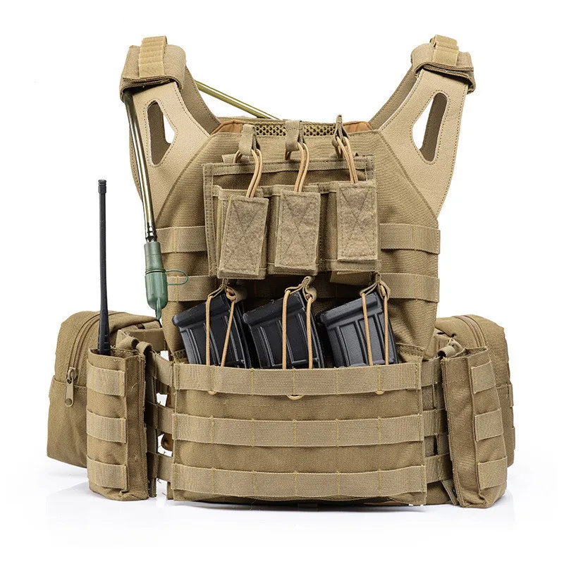 2 Легкая боевая система Molle, тактический жилет, Открытый CS полевой армейский тренировочный жилет для стрельбы, спортивный защитный жилет с мешком для воды - Цвет: 2