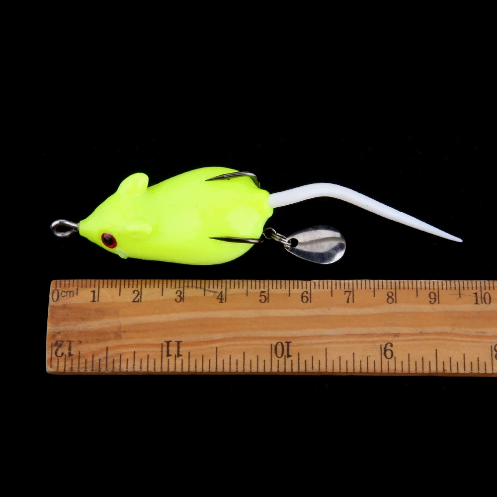 Walk Fish Мягкая приманка в виде мыши с объемными глазами искусственная для рыбной