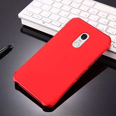Red OLLIVAN для Xiaomi Redmi Note 4X чехол Note 4 алюминиевая металлическая рамка 3 в 1 Жесткий ПК полная защитная задняя крышка для Redmi Note 4 4X - Цвет: Red