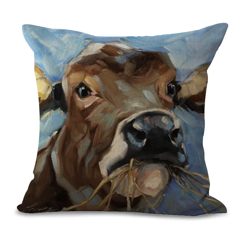 Декоративный чехол для подушки Модный из хлопка и льна размером 17 5 дюйма с