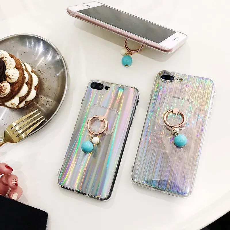 Ainike лазерный цветной Блестящий Радужный Мягкий чехол для BBK Vivo X7 X9s X20 X21 Plus Y66 Y67 Y75