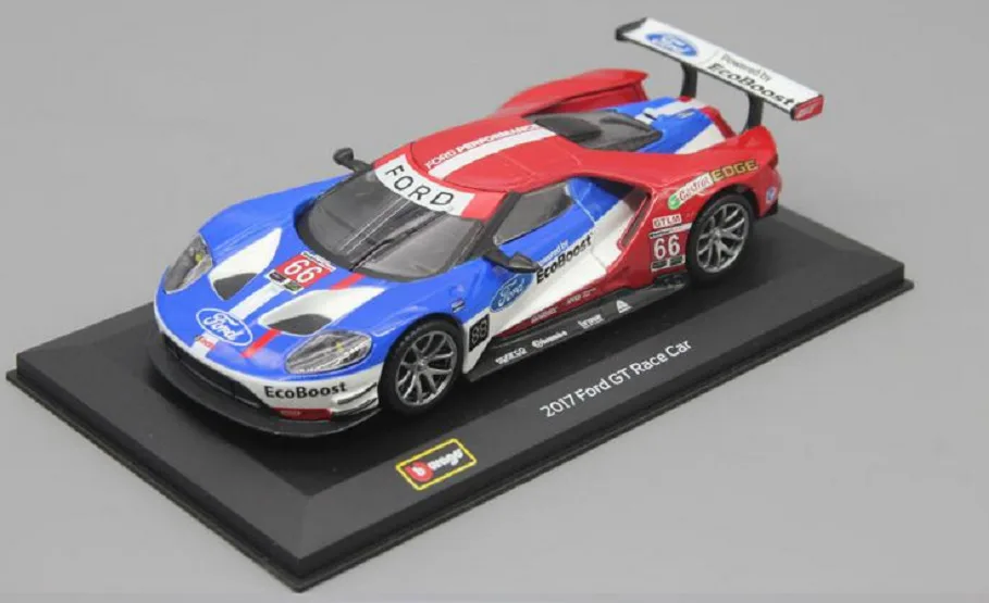 Bburago 1:32 2017 Ford GT гоночный автомобиль NO.66 Daytona литой под давлением модели Новый в