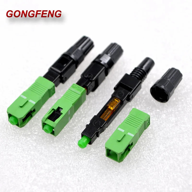 GONGFENG 100 шт. новый хит продаж FTTH волоконно-оптический Быстрый Соединитель SC/UPC/APC