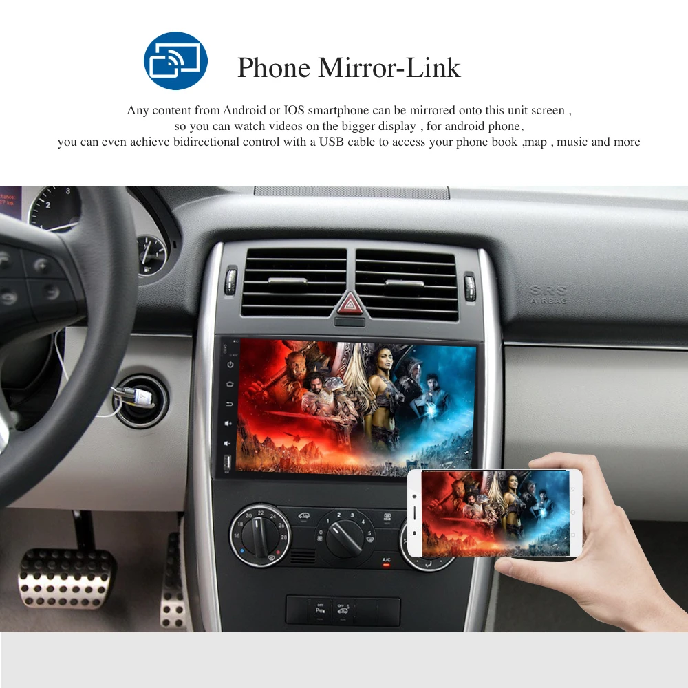 Android радио плеер для Mercedes Benz Sprinter B200 W209 W169 B class W245 B170 Vito W639 USB AUX 8 ядерный 4 Гб WIFI BT