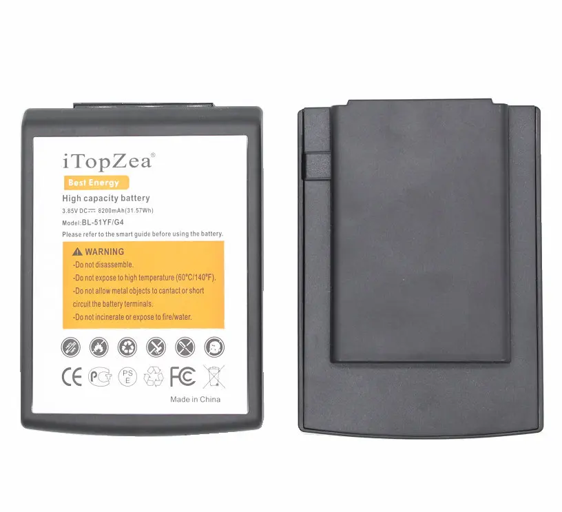 ITopZea 2x8200 мА/ч G4 BL-51YF на Батарея с ТПУ чехол для LG H818 VS999 VS986 US991 F500 F500S F500K F500L H810 H815 |