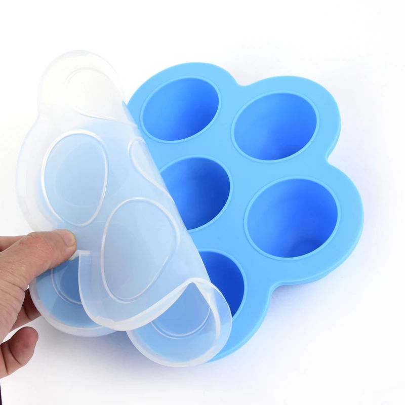 Силиконовая форма для яиц лоток многоразовый контейнер хранения с крышкой