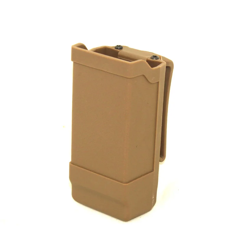 Single pouch Tan Военный CQC Тактический Быстрый двойной подсумок для магазинов ремень страйкбол для Глок 17 19 USP P226 пистолет кобура Охотничьи аксессуары - Цвет: Single pouch Tan