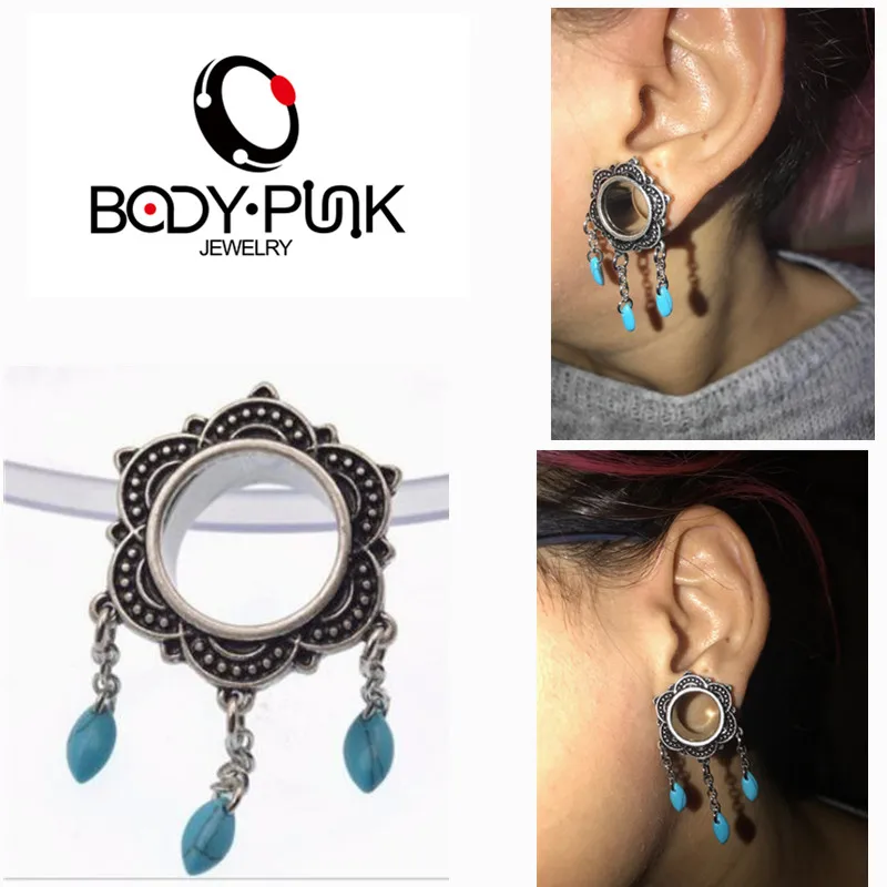 Туннель для ушей в стиле Ловец снов 6 25 мм PLG 101|ear tunnel|body piercing jewelrypiercing jewelry |