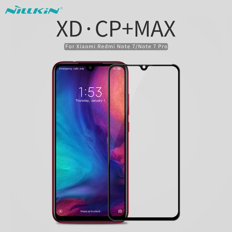 Для Xiaomi Redmi Note 7 стекло Nillkin XD CP+ Max полное покрытие клеем защита экрана закаленное стекло для Redmi Note 7 Pro