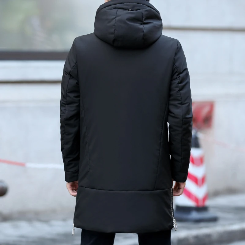 Мужская брендовая одежда Новое поступление 2019 зимняя длинная куртка хлопковая