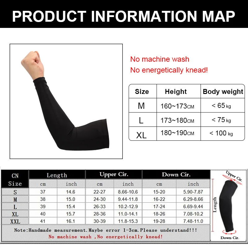 1 PCS Basketball Arm Sleeves Breathable Outdoor Cycling Running Arm Warmers Protectors For Sun Protection Sleeves Compression images - 6