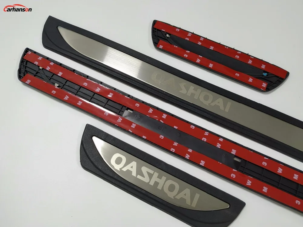 Для Nissan Qashqai J11 аксессуары Нержавеющая сталь Пластик порога Накладка гвардии протектор стайлинга автомобилей Стикеры наклейки на авто автотовары