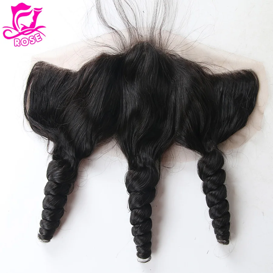7A Best Peruvian Virgin Hair With Lace Frontal Closure13x4 Loose Wave Closure 3 Bundles Free Shipping |