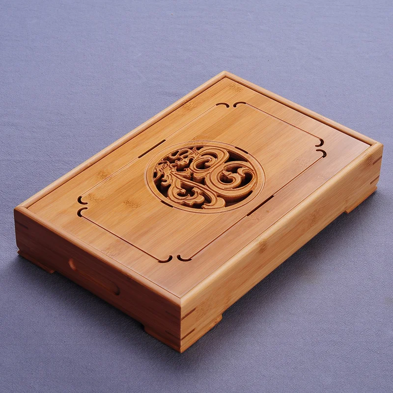 

Available Chinese Bamboo tea tray Kungfu tea tray Chinese Bamboo Kungfu Tea Ceremony Table Serving Tray with Water Tank