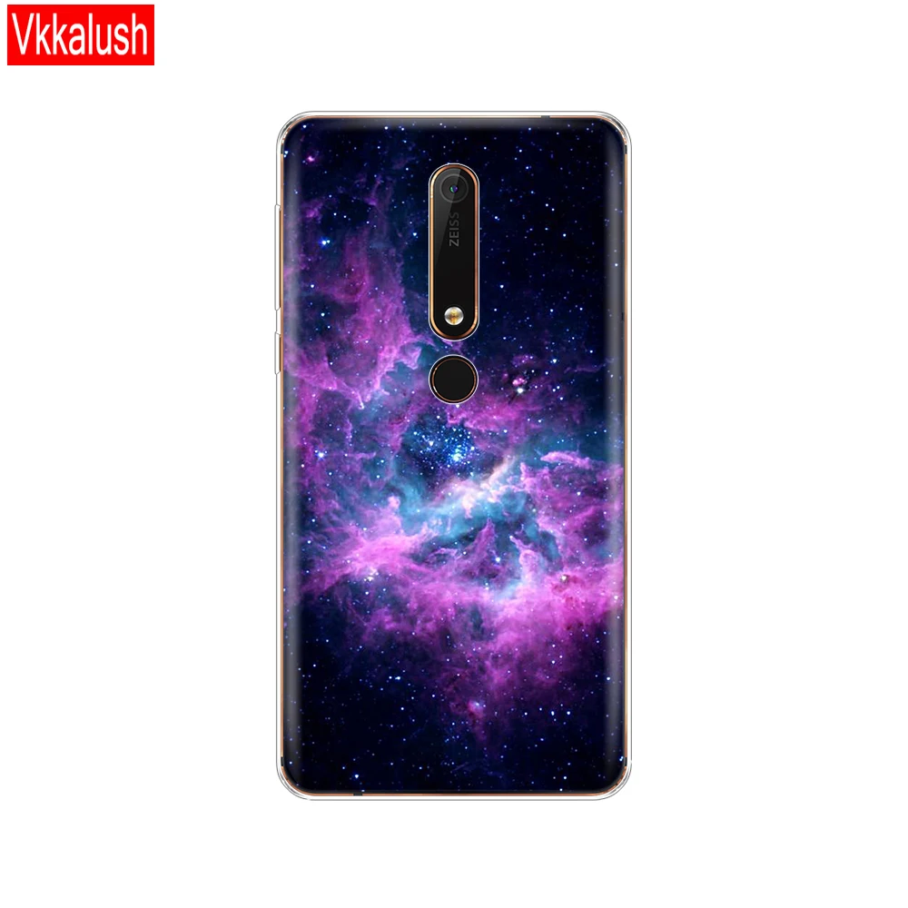 80251 Силиконовый чехол для Nokia 6, 6,1, 7 Plus, 8, 9, Nokia 6, 2018X5X6, чехол из мягкого ТПУ для задней панели телефона, чехол-бампер с рисунком - Цвет: 80251