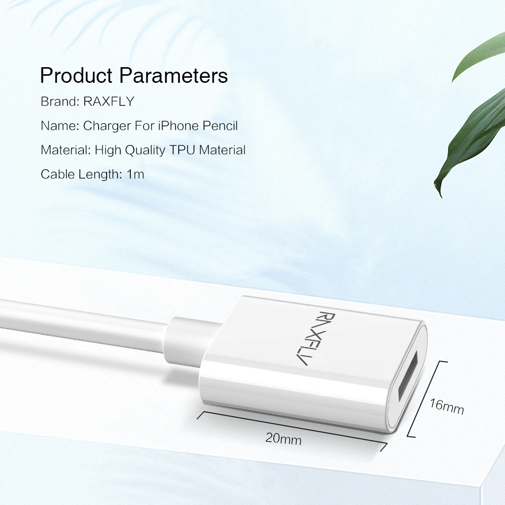 RAXFLY кабели для зарядного устройства USB Шнур Apple iPad карандаш-стилус мужчин и женщин