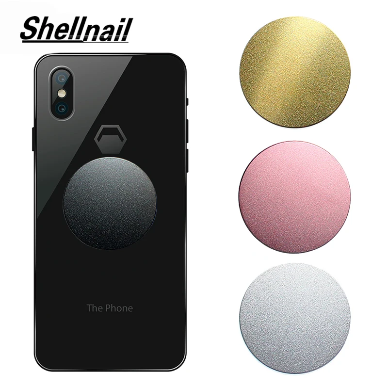 

SHELLNAIL Car Air Mount Stand Phone Socket Replace Scrub Metal Plates For Magnetic Car Mount Phone Holder Ultra Slim Iron Sheet
