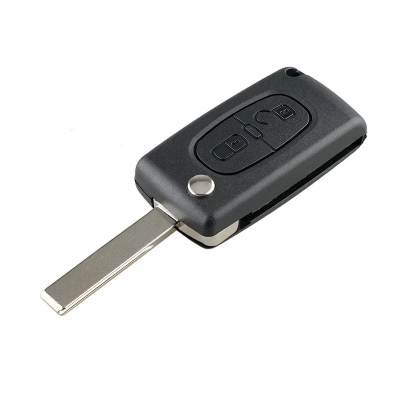 Dzanken 2 кнопки дистанционного ключа автомобиля 433 МГц ID46 чип для peugeot 307 308 207 и чипа