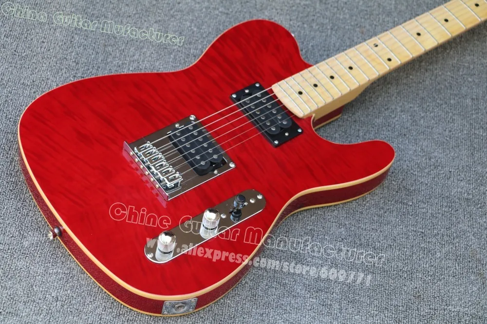 Классический custom shop Thinline Deluxe винно красная электрогитара TL гитара оптовая