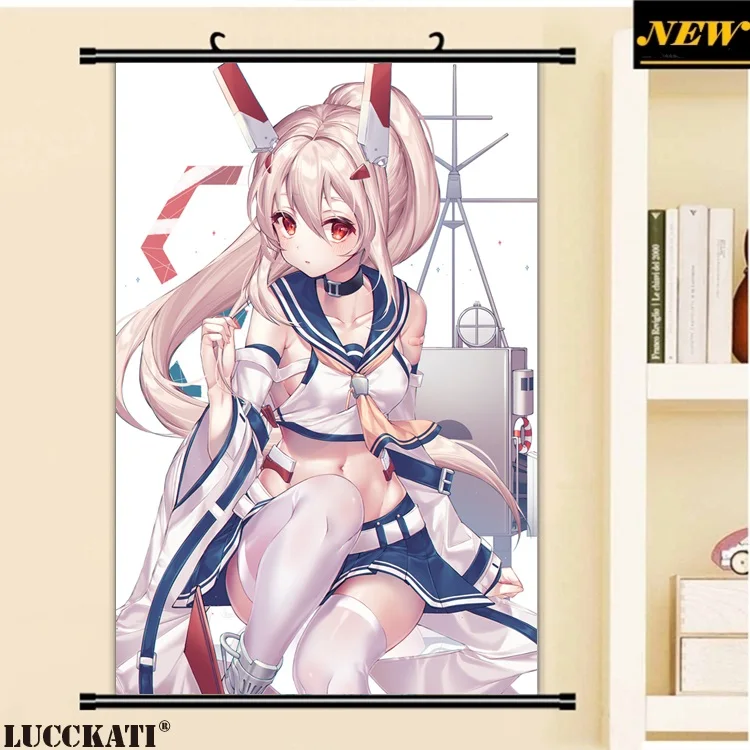 40X60 см Azur переулок Bilan Hangxian игра cameltoe Сексуальная лоли мультфильм аниме Настенная картина плакат прокрутки ткань холст живопись 25 - Цвет: V