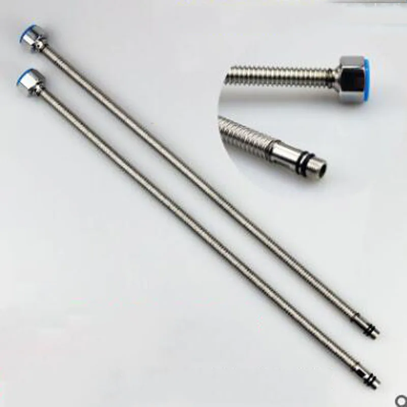 304 stainless steel corrugated pipe basin faucet water inlet hose tip pointed single-head tube anti-pressure explo | Обустройство