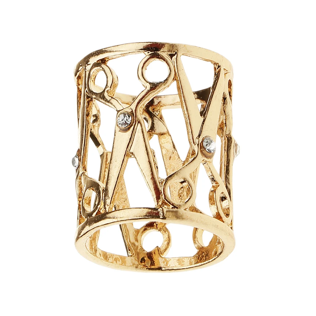 MagiDeal Clear Crystal Rhinestone Scarf Ring Clip Scissor Shape Hollow Out Tube Buckle | Украшения и аксессуары