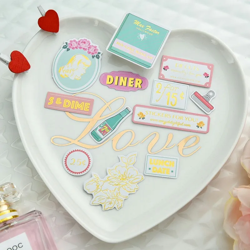 YPP CRAFT 70pc хорошего дня кардшток высечки для скрапбукинга счастливого