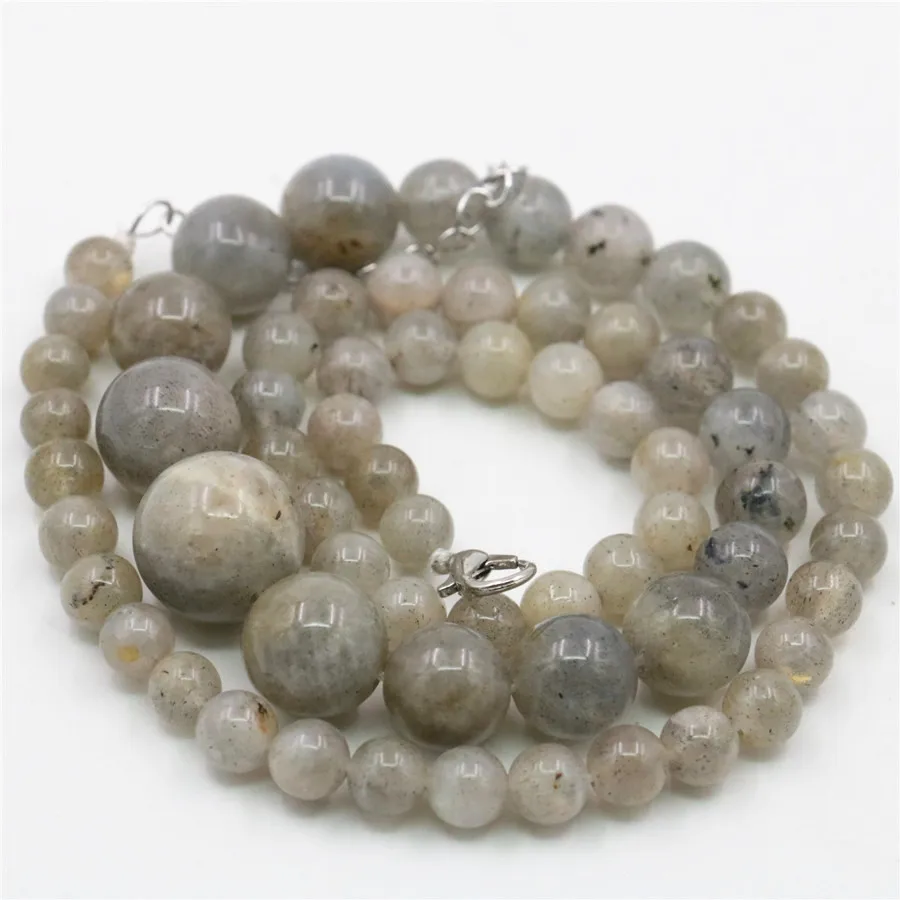 Beautiful Round 6-14MM Flashlight Stone Necklace Beads DIY Hand Made Fashion Jewelry Making Design Mother's Day Gift | Украшения и