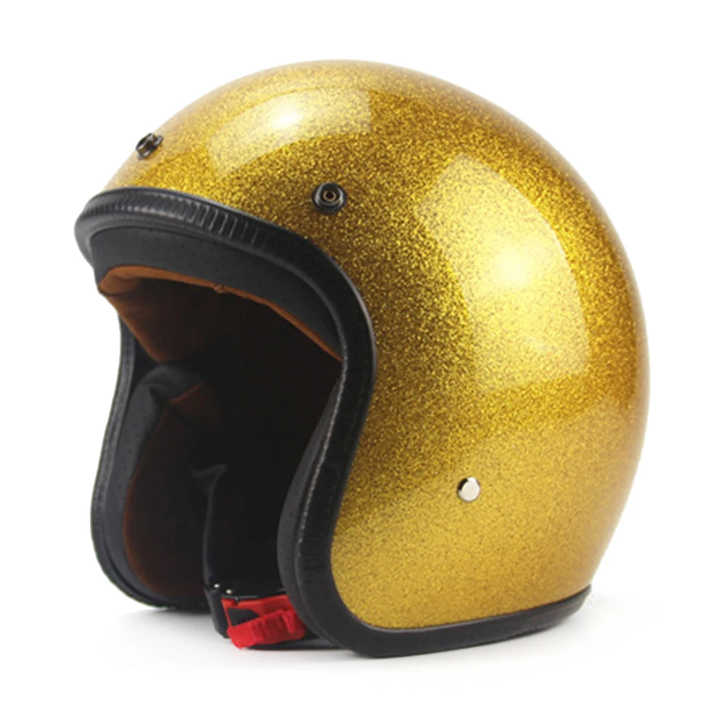 Новинка мотоциклетный шлем из углеродного волокна винтажная сборка Chopper 3/4