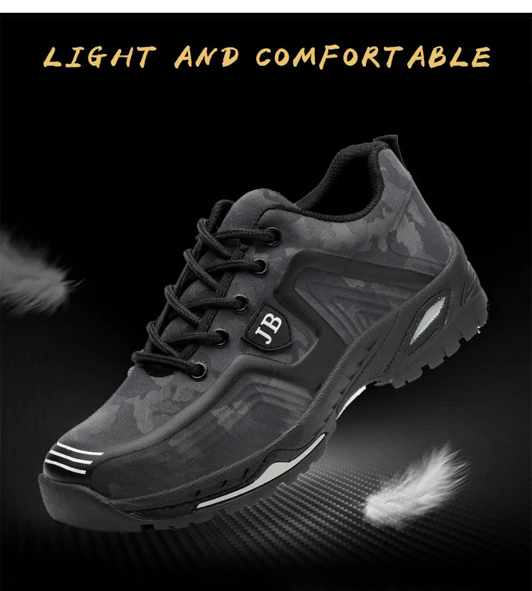 Work Safety Shoes Steel Toe Work Boot men shoes Anti-puncture Safety Boot indestructible shoes Slip-on male shoes adult Sneaker