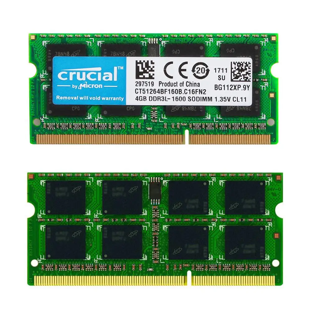 204Pin 4 Гб 1600 МГц память ноутбука PC3L 12800S 2RX8 DDR3L RAM SO DIMM|Оперативная память| |
