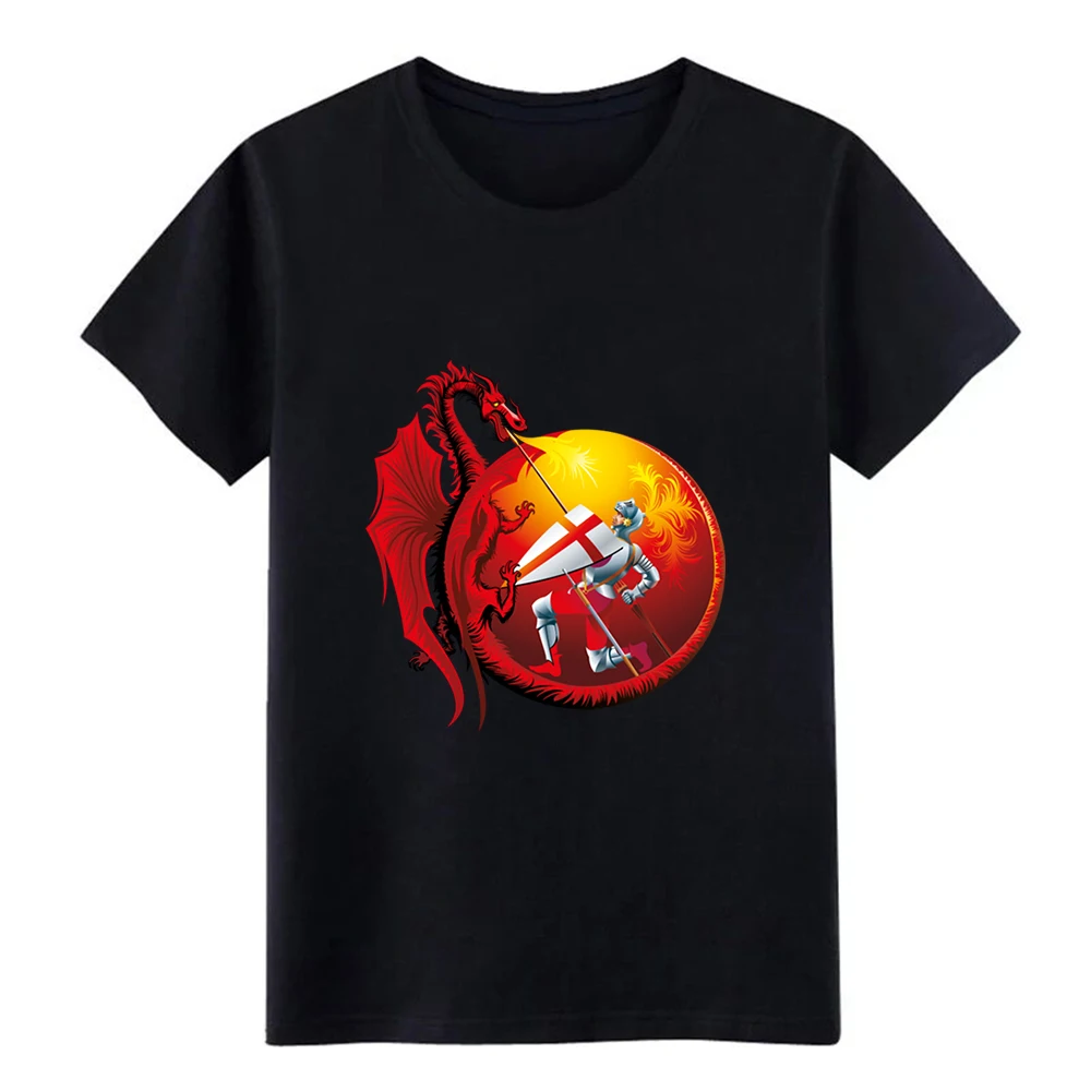 Мужская футболка Сейнт Джордж и дракон дизайнерская с коротким рукавом размера
