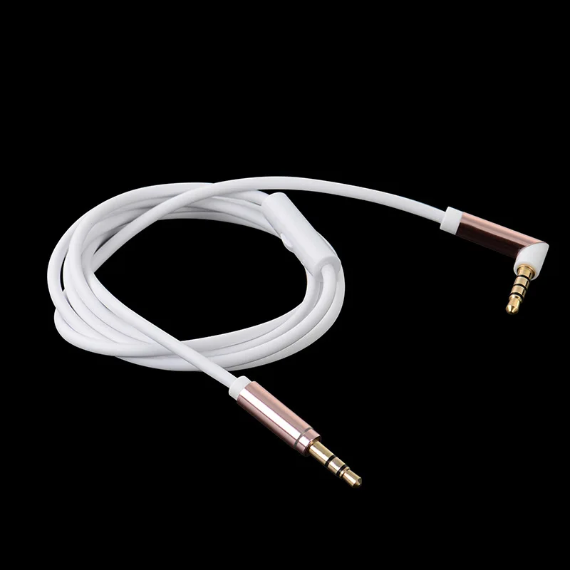 Аудиокабель Jack 3 5 мм локоть 90 градусов Aux линия для автомобиля телефона MP3