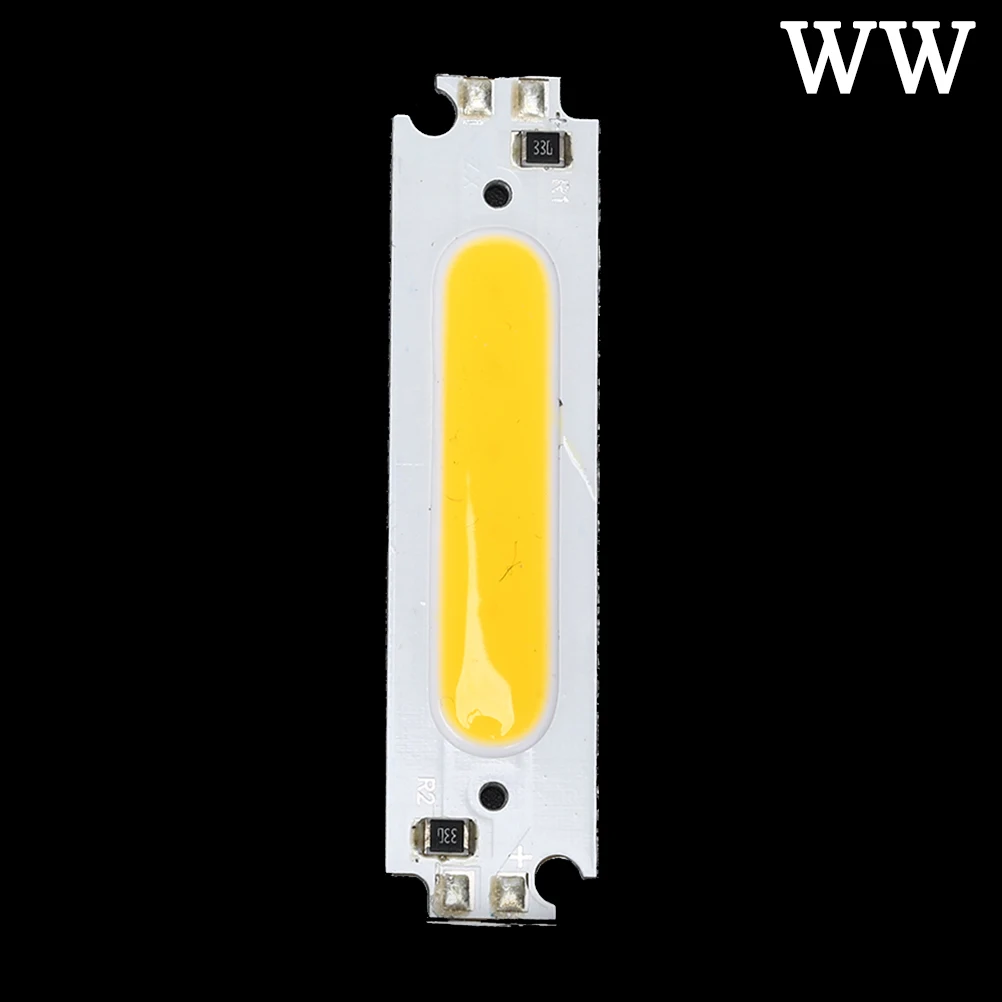 Warm White 1 шт. цветной светодиодный модуль источника света светодиодный COB полоса источник света Moudle DC 12 В 2 Вт DIY светодиодная лампочка лампа 60*15 мм - Цвет: Warm White