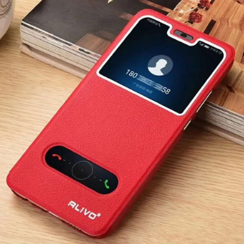 Red Чехол для huawei Honor 20 чехол роскошный вид из окна пу кожаный флип чехол для huawei Honor 20 20S чехол-книжка с подставкой, YAL-L21 чехол для телефона Honor20 Pro - Цвет: Red