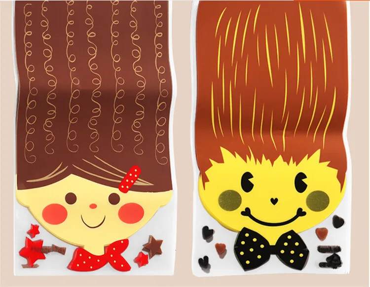 100 шт пластиковая упаковка для печенья фруктов оптовая продажа Подарочная