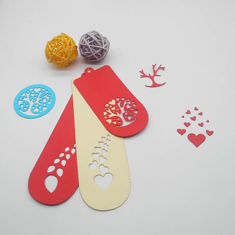 Металлические стальные рамки вырубные штампы закладки трафареты в форме сердца