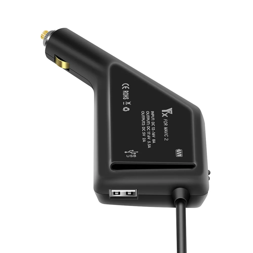 2-in-1 DJI Mavic 2 Pro/Zoom Car Charger Battery Remote Control with USB Port for Pro Controller Accessories | Электроника