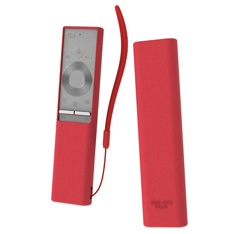 red only case Чехлы для samsung QLED Телевизор smart bluetooth дистанционное управление BN59-01270A BN59-01265A BN59-01291A SIKAI Чехол ударопрочный нескользящий - Цвет: red only case