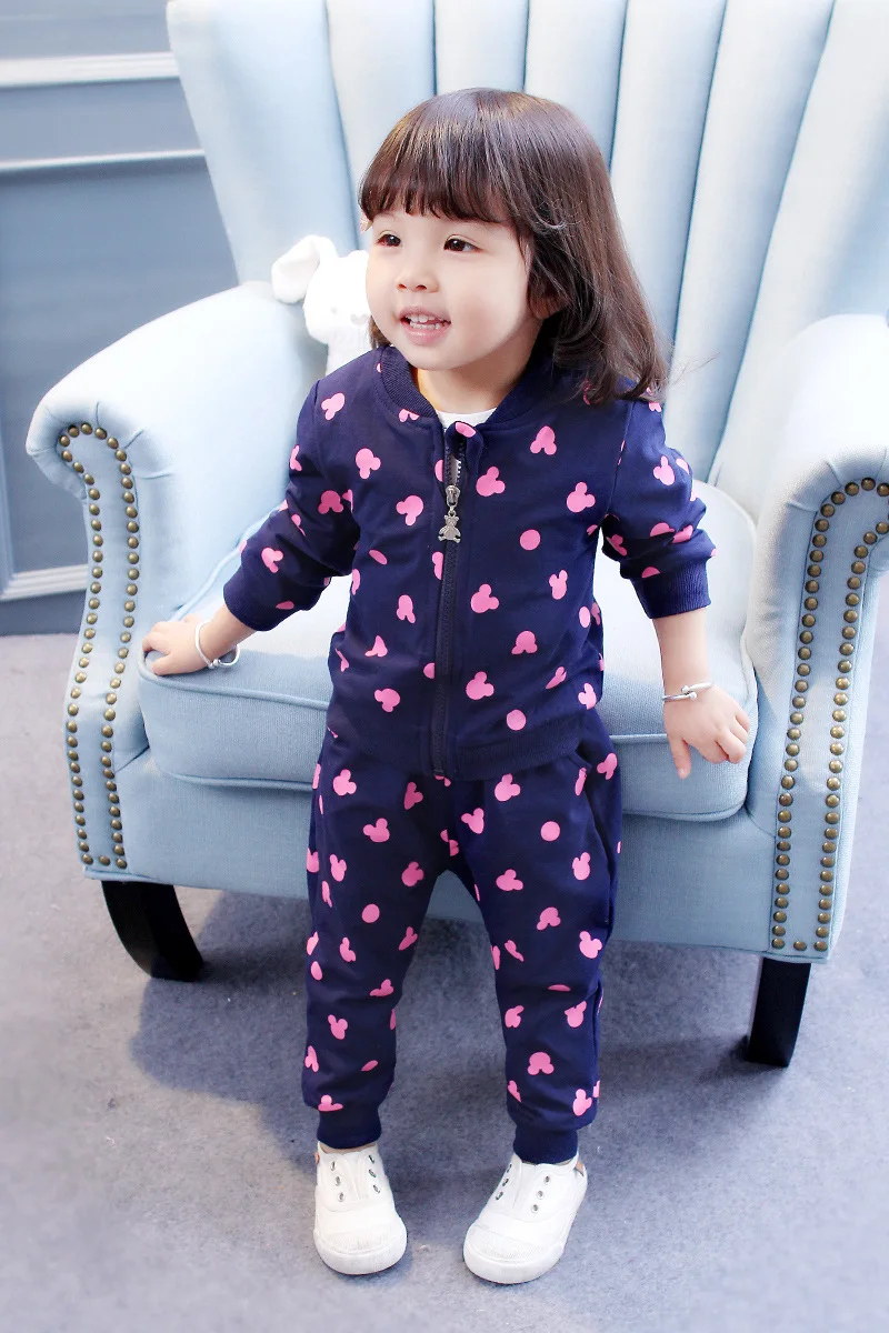 

Girl New Winter and Autumn Season Children's Suits, Children's Sports Plus Cashmere, Thickening of Children's Clothing