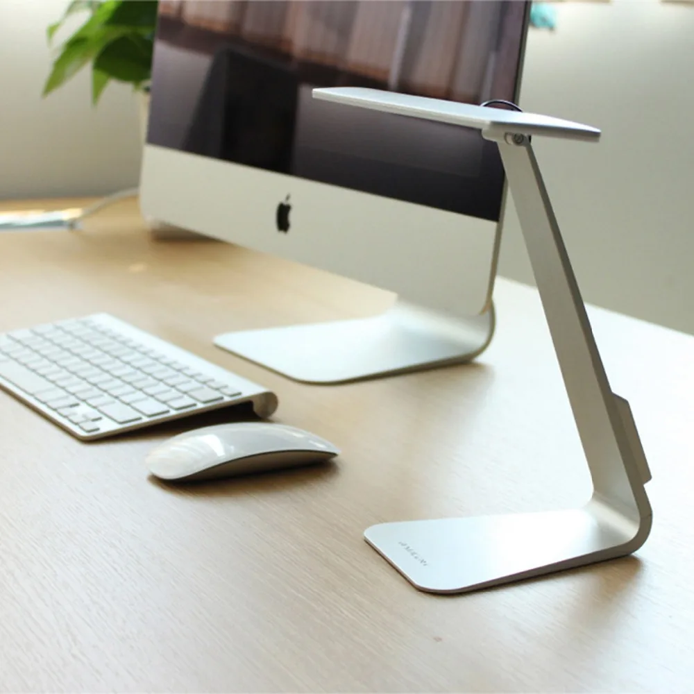Ultrathin LED Desk Lamp 3 Mode Dimming Touch Table Classic Simple Style Rechargeable Bedroom Office Reading lampara | Лампы и