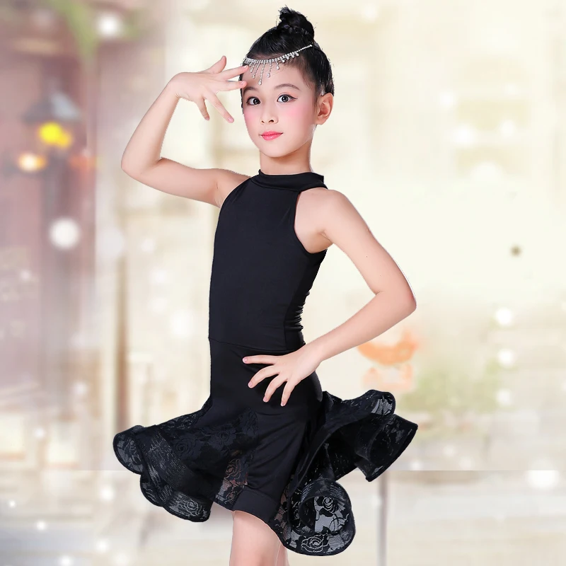 Новинка детская юбка для латиноамериканских танцев летняя тренировочная одежда