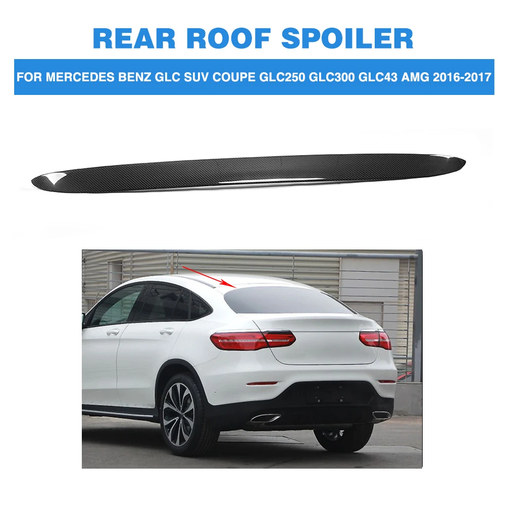 Спойлер для крыши заднего из углеродного волокна Mercedes Benz GLC Class X253 Sport Utility 4 Door GLC43