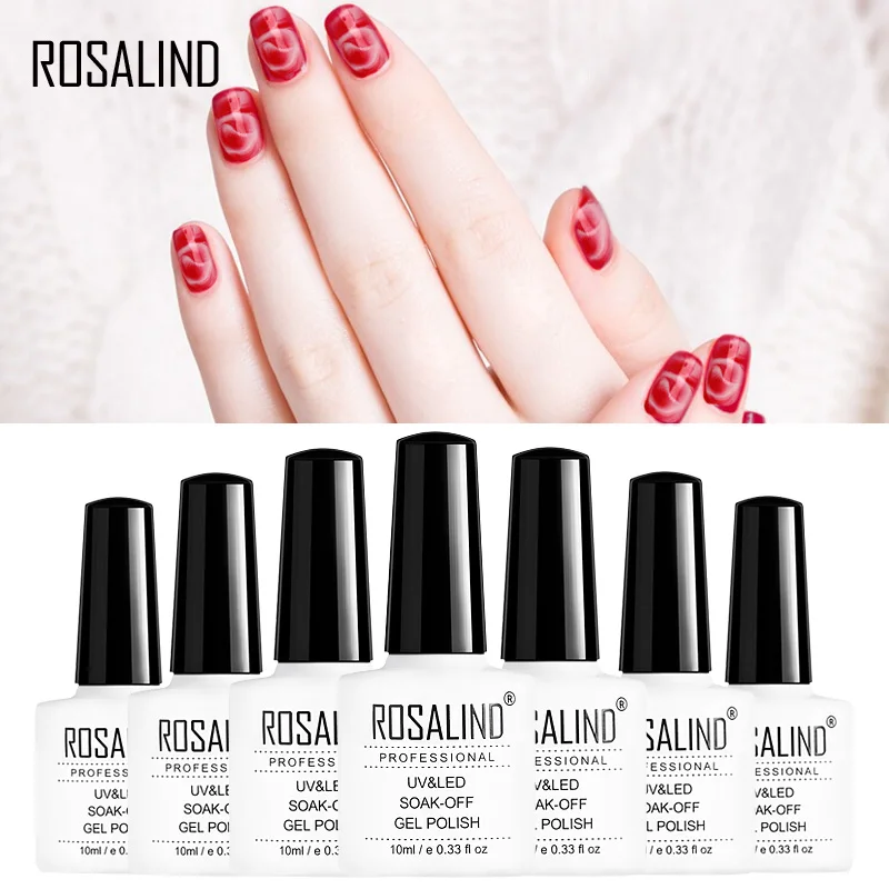 ROSALIND гель 1S 10 мл Blossom УФ для ногтей DIY Цветы наклеивания на ногти дизайн Лаки