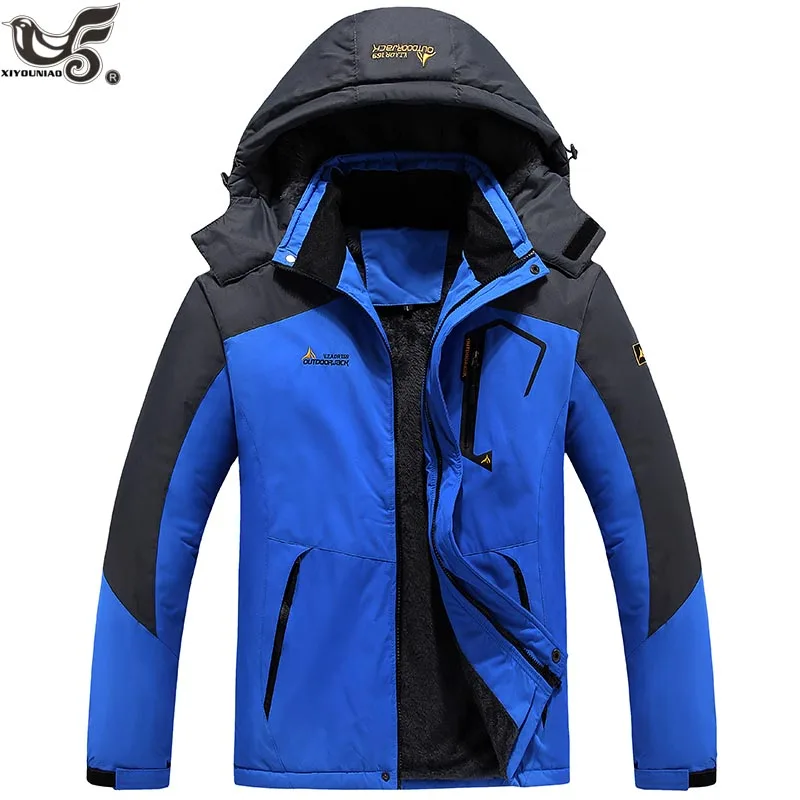 XIYOUNIAO new Outwear Winter Jacket Men Windproof waterproof Hood Male Jacket thicken Warm Men Parkas coat Size L-6XL