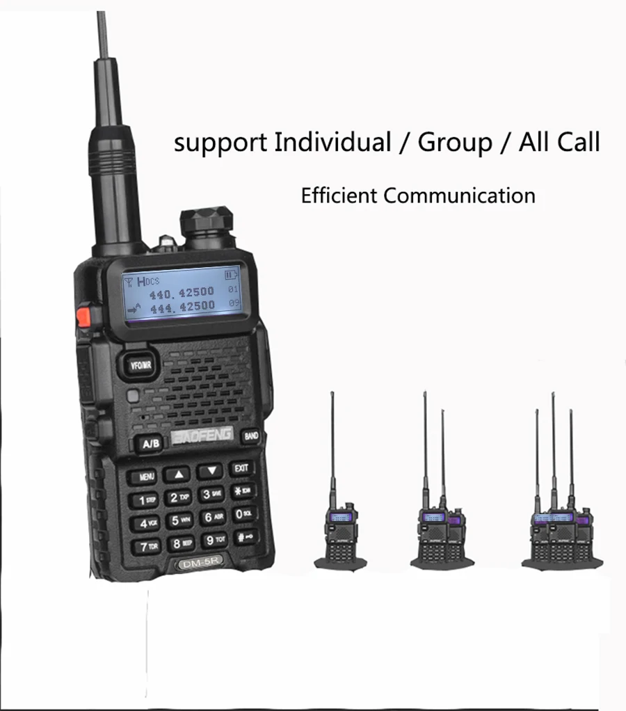 2 шт. обновленная рация Baofeng Dm-5r Dmr цифровое шифрование радио Vhf Uhf мобильный