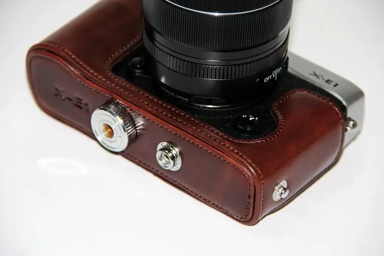 Новый чехол для камеры из искусственной кожи Fujifilm Fuji Finepix X-E1 XE1 X-E2 XE2 18-55 мм 3 цвета