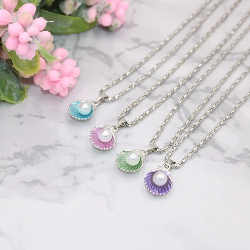 Women Necklace Zinc Alloy Shell Clavicle Chain Pendant for Party Wedding CX17 | Украшения и аксессуары